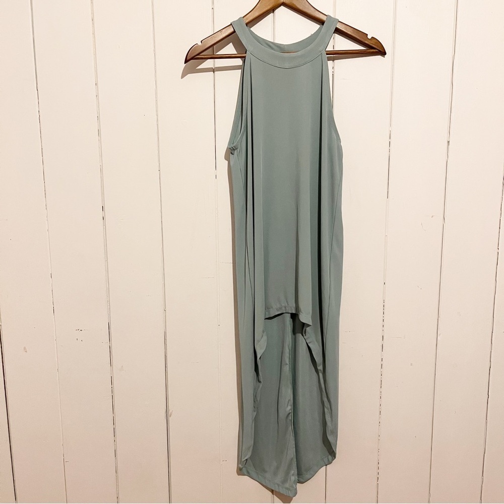 Noisy may Light Green High-Low Tank Top